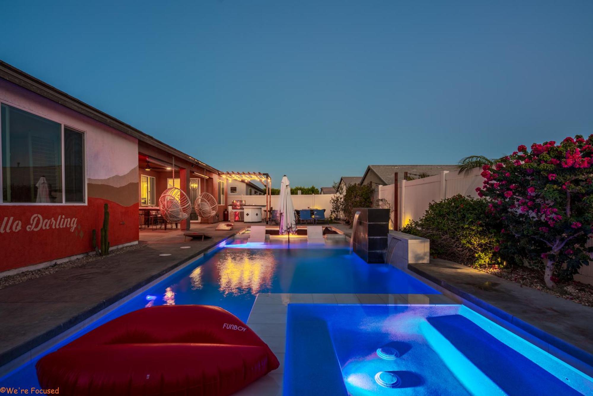 Вилла 5Br3B Pool, 2Mi To Fstvals, Ev Chrgr, Gym, Games Индио Экстерьер фото